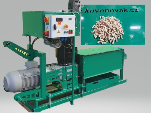 Peletovací lis na ovčí vlnu BN600W/22kW